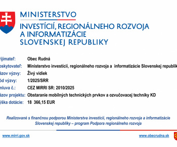 Aktuality / Obstaranie mobilných technických prvkov a ozvučovacej techniky KD - foto