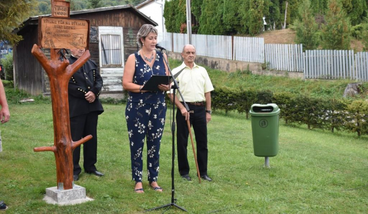 Banský pamätník v miestnom parku